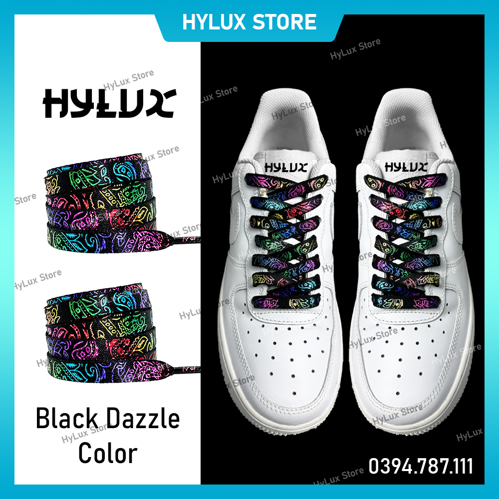 Dây giày họa tiết Paisley Bandana cho Air Force 1, Jordan 1 cao cấp - Dây giày thể thao