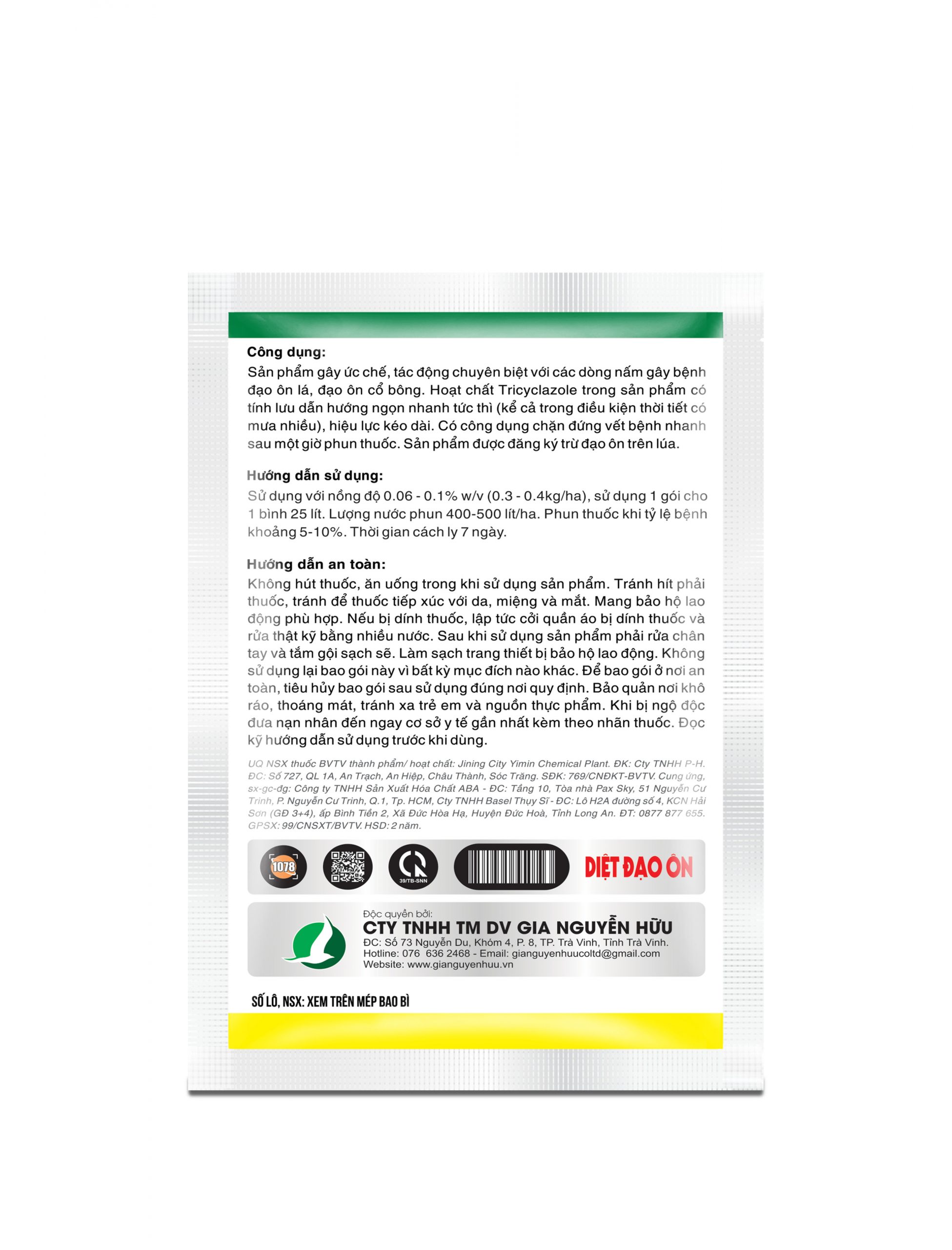 Combo 10 gói Diệt Đạo Ôn + 10 gói Sạch Khuẩn 100X - Diệt sạch nấm, khuẩn