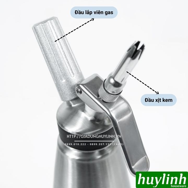 Bình xịt kem tươi Mosa - Dung tích 0.5 lít hoặc 1 lít - Hàng nhập khẩu