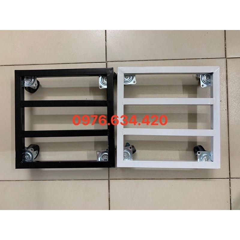 Đế chậu hoa cây cảnh bằng sắt sơn tĩnh điện có bánh xe di chuyển dễ dàng