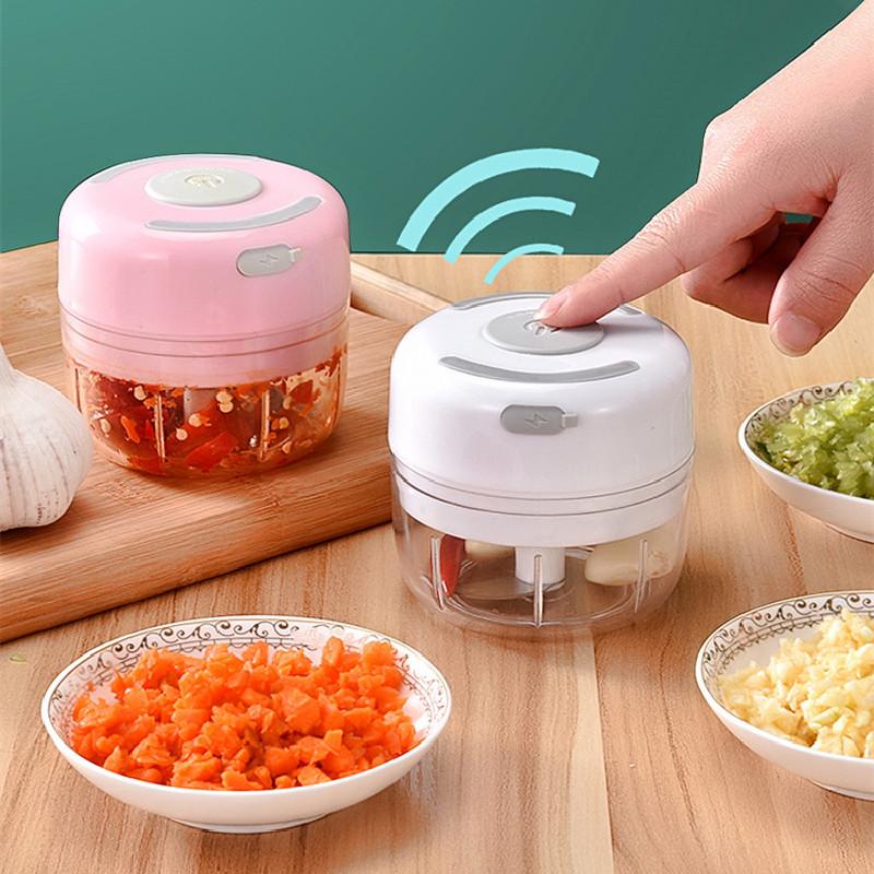 Tỏi Nghiền Máy Mài Điện Xay Thịt Dao Gọt Vỏ Báo Chí Phụ Kiện Nhà Bếp Tiện Ích Bộ Rau Củ Quả Thực Phẩm Máy Thái Xay Bằng Tay
