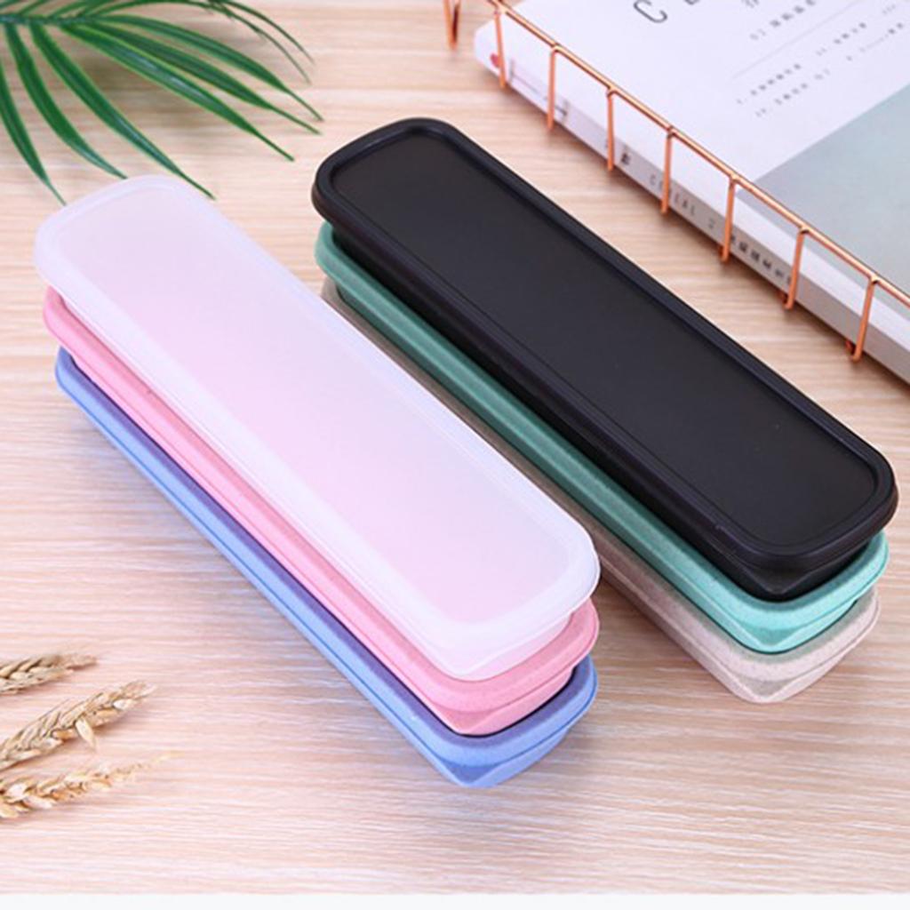 2 Pieces Portable Travel Tableware Storage Boxes for Flatware