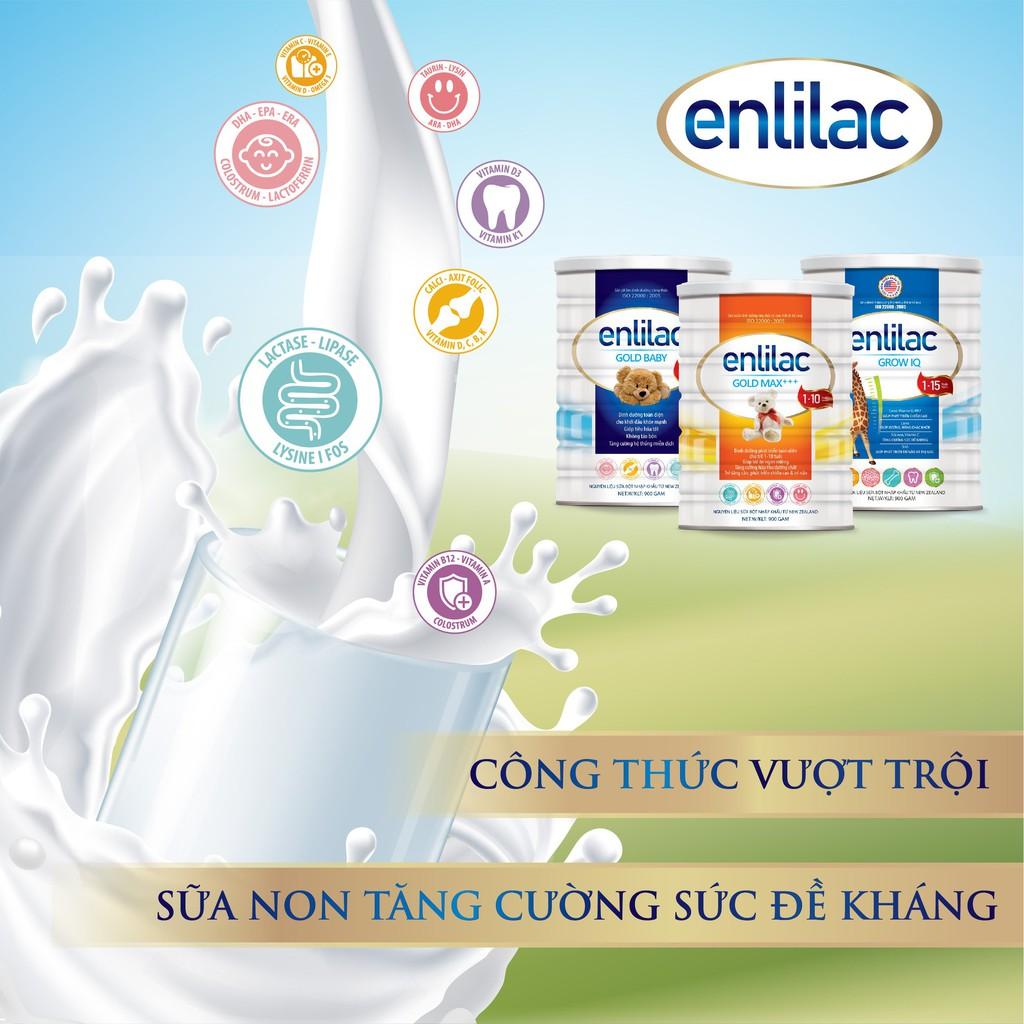 Sữa bột Enlilac Gold Max+ - Giúp bé ăn ngon miệng, tăng cường hấp thu dưỡng chất, sữa cao năng lượng cho trẻ 1- 10 tuổi
