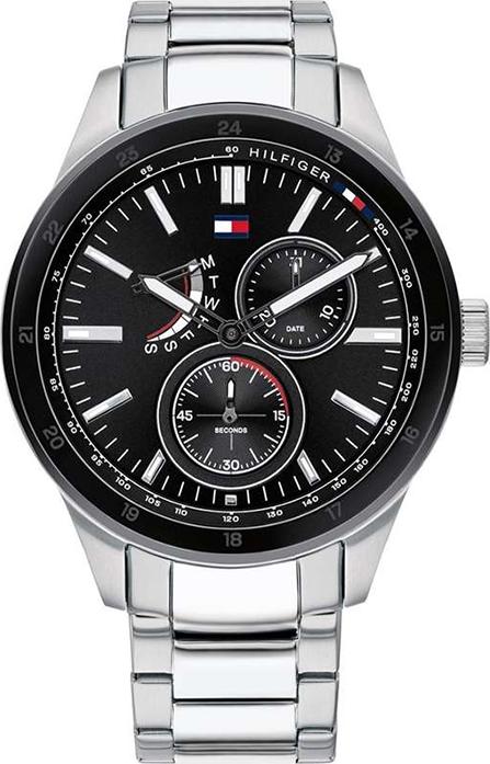 Đồng Hồ Nam Dây Kim Loại Tommy Hilfiger Máy Pin Lịch Thứ Ngày 44mm