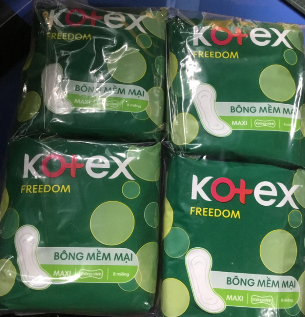 1 Gói Kotex Freedom Maxi Không Cánh- Mỗi Gói 8 Miếng- HSD luôn mới
