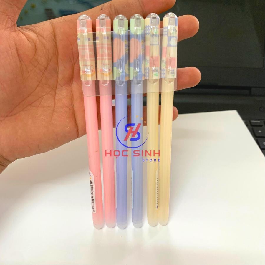 Hộp 12 Cây Bút Xoá Được 0.5mm Mực xanh, tím