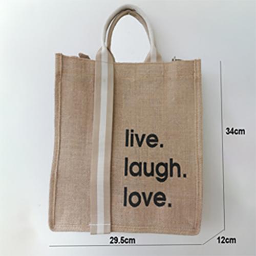 Túi vải đay Live Laugh Love VB-MH009