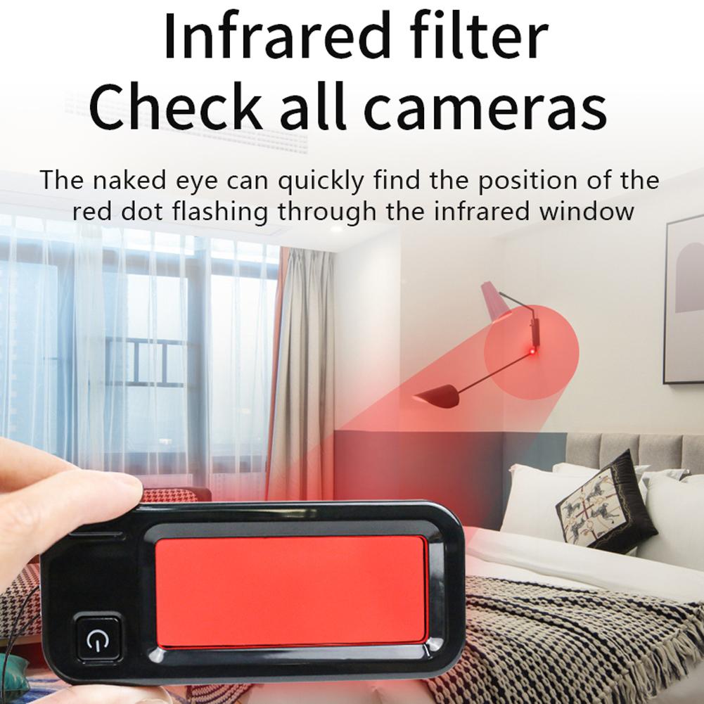Travel Hotel Handheld Camera Detector Portable 12 LED Lights Camera Scanner Mini Camera Finder