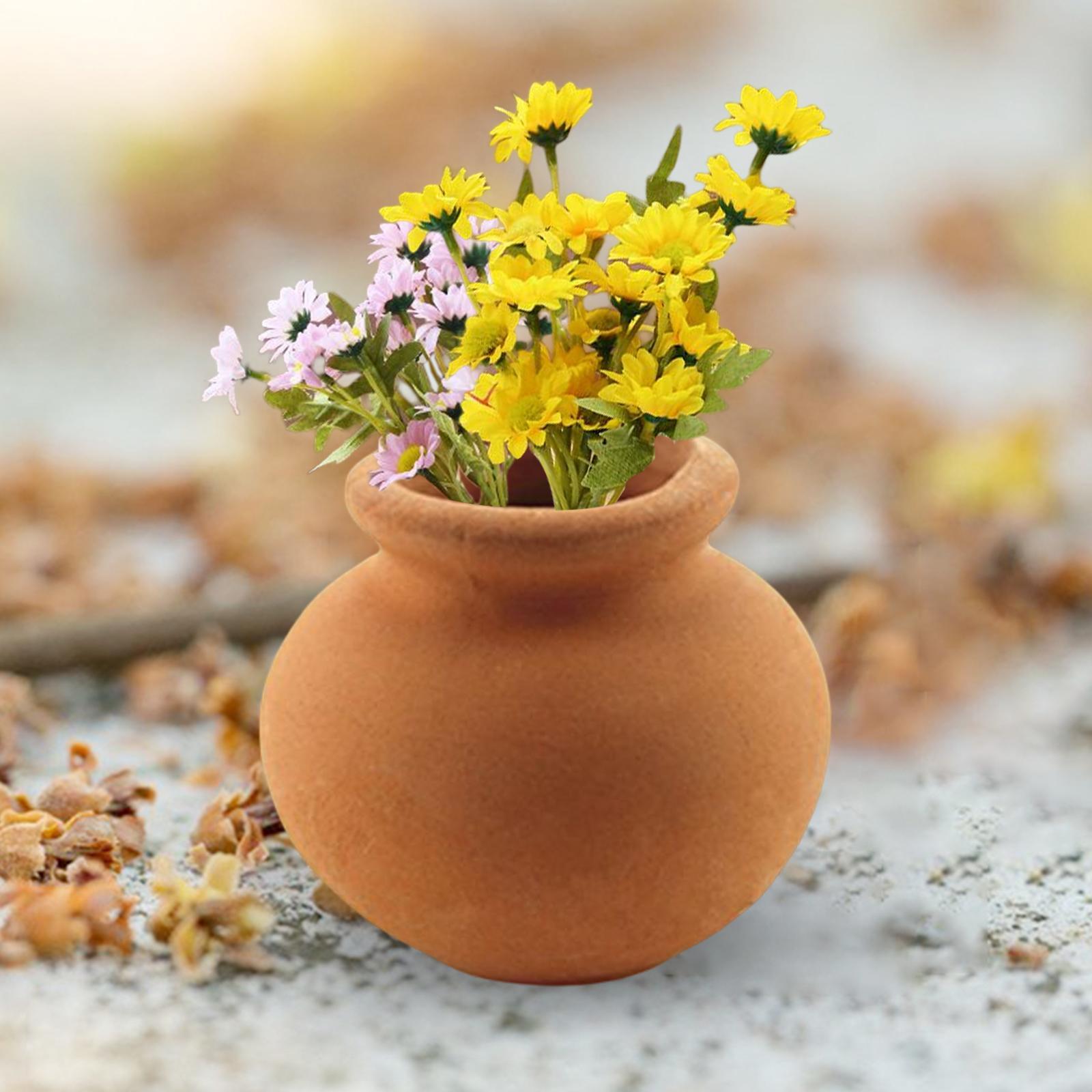 Dollhouse Accessories Miniature Tiny Clay Pots Without Plants DIY for Plants