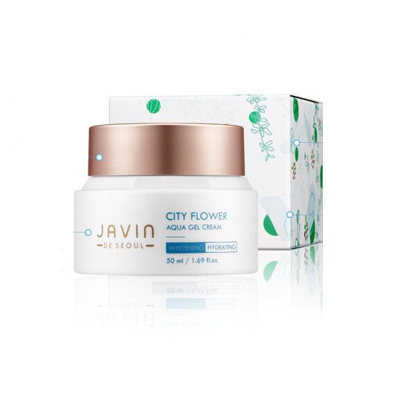 Kem dưỡng ẩm, trắng da ban đêm_Javin de Seoul City Flower Aqua Gel Cream