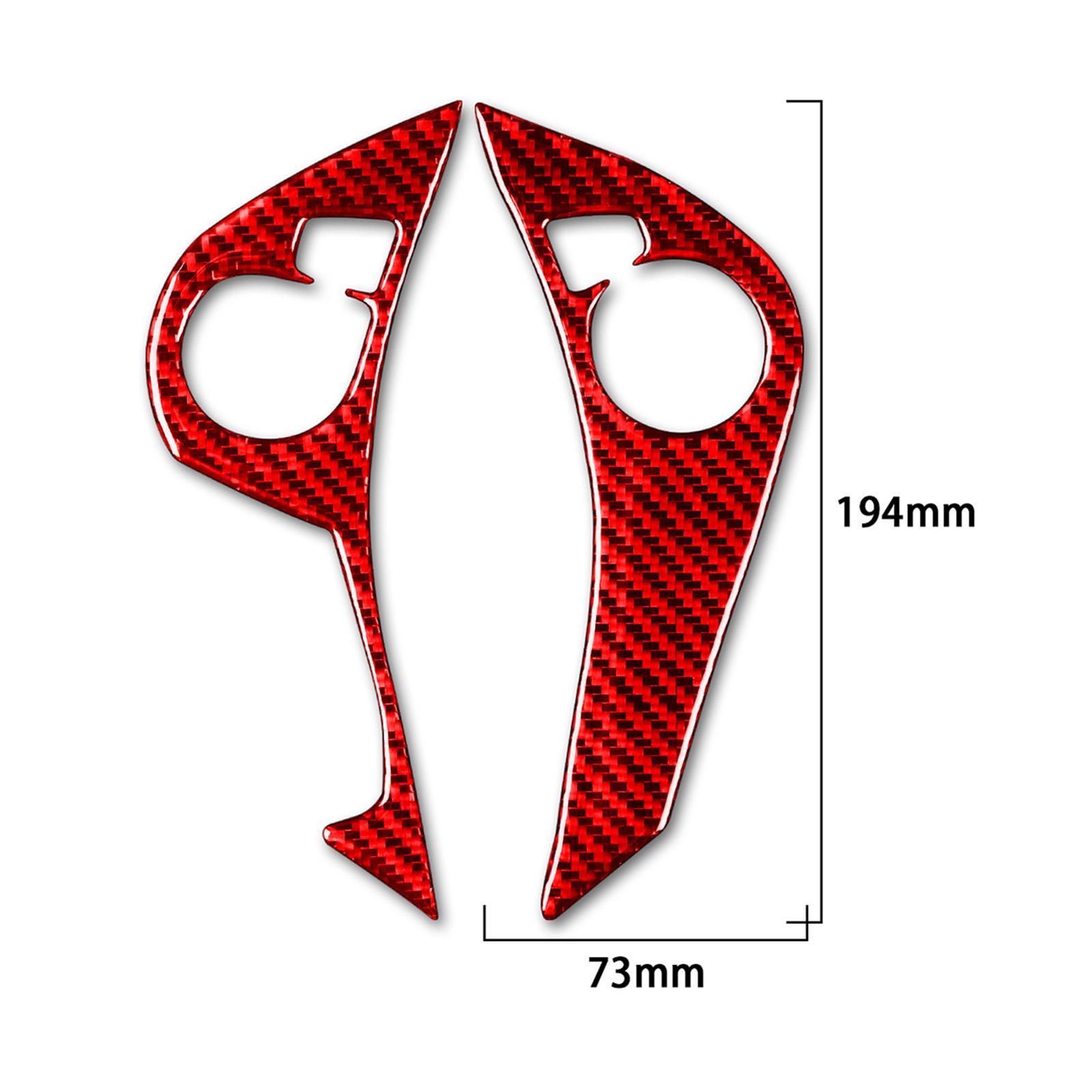 Steering Wheel Switch Button Frame Cover Carbon Fiber Replaces Spare Parts