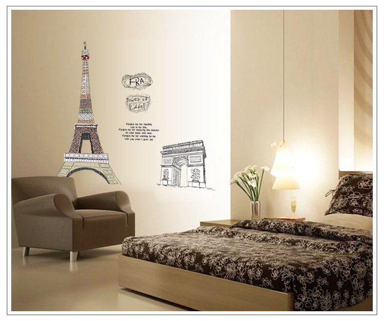 Decal dán tường Paris tráng lệ - trang trí sang trọng