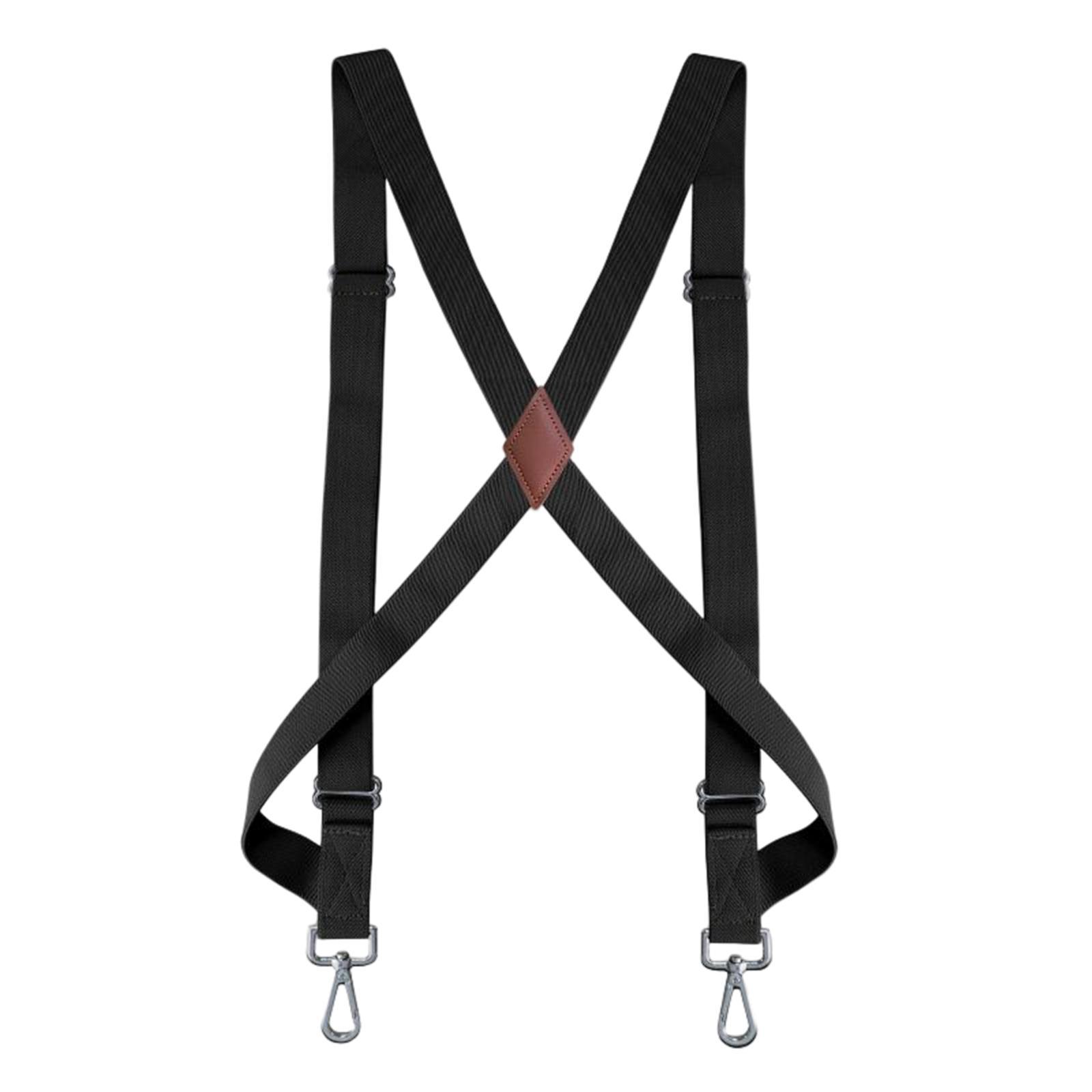 Mens Womens Suspender X Shaped Elastic Straps Hook Suspenders Adjustable