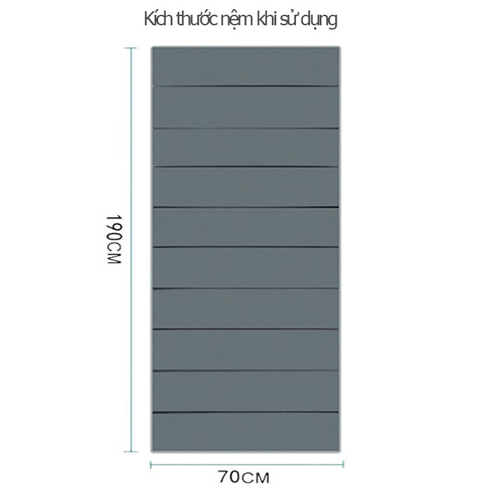 Nệm Gấp Văn Phòng - Đệm Ngủ Cá Nhân Gấp Gọn 1 Người Nằm