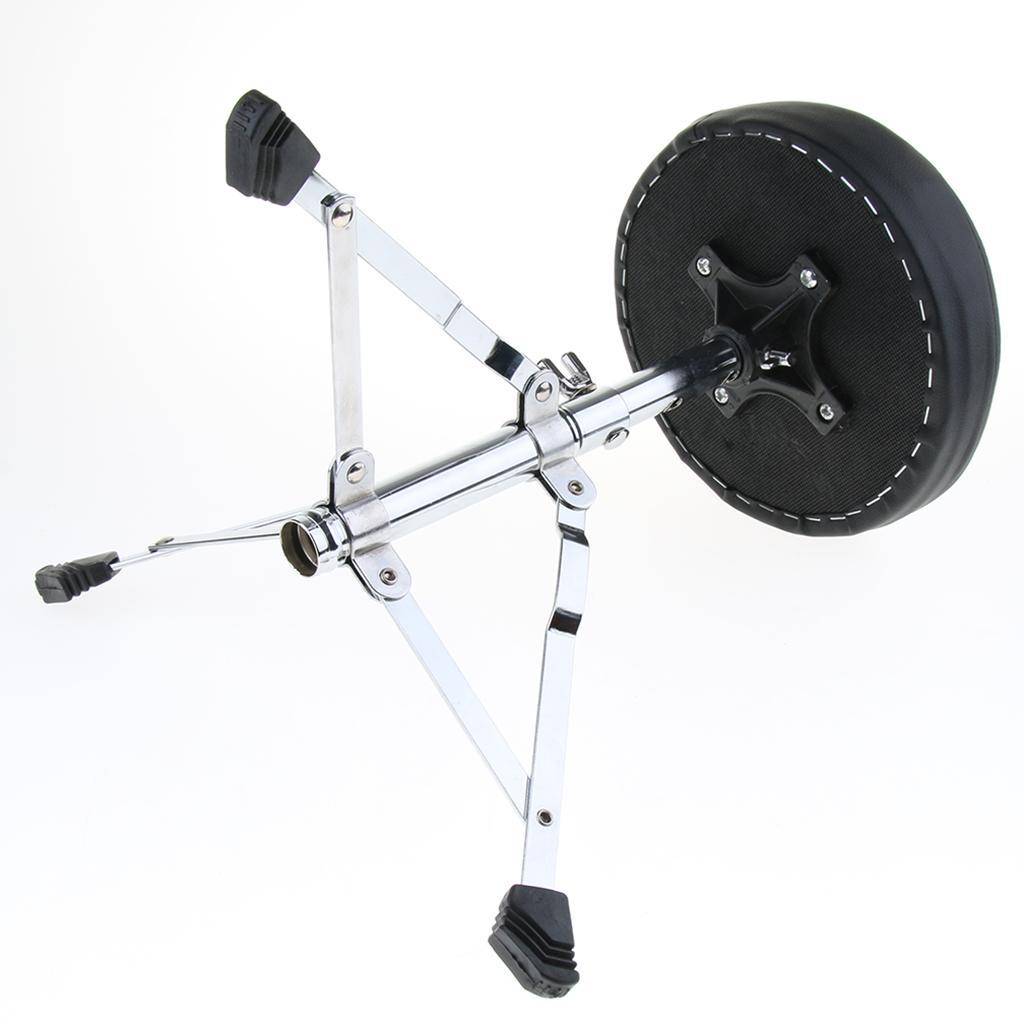 2x1 Piece Drum Throne Seat Drummers Stool Stand Chair