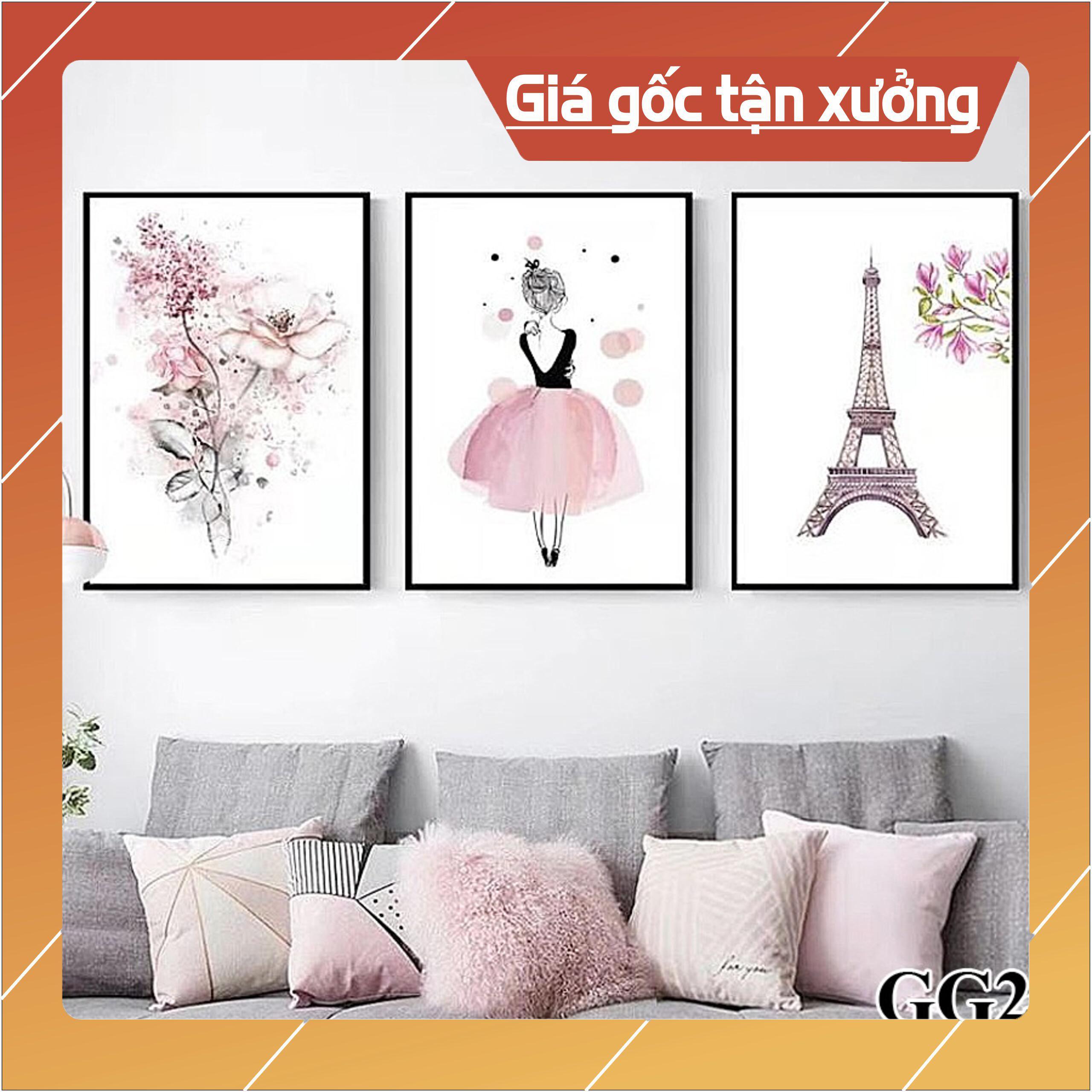 Bộ tranh treo tường phong thủy trang trí nội thất đẹp và giá tại xưởng mới nhất thị trường ĐL 01