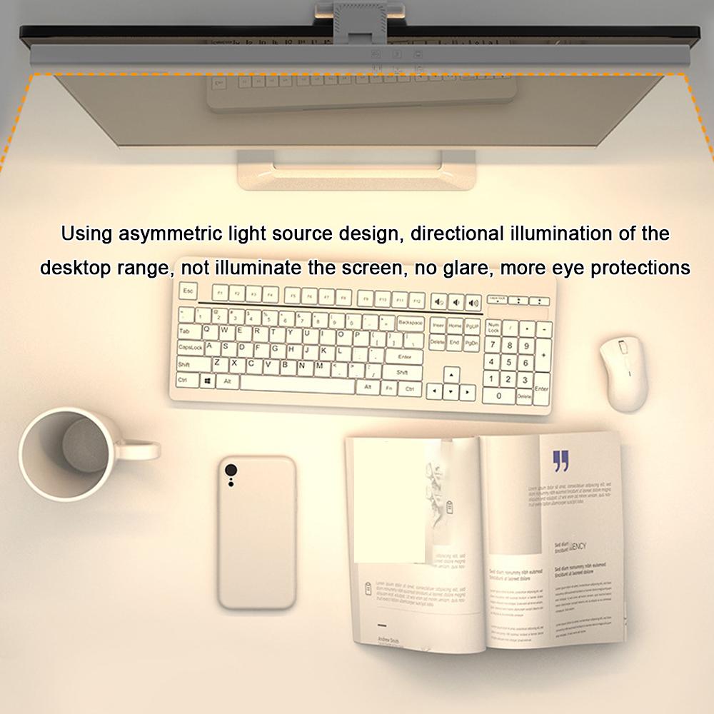 Stepless Dimming LED Lamp For Computers Monitor USB Reading Light Computers Screen Clip-on Lamp Eye Protect Light