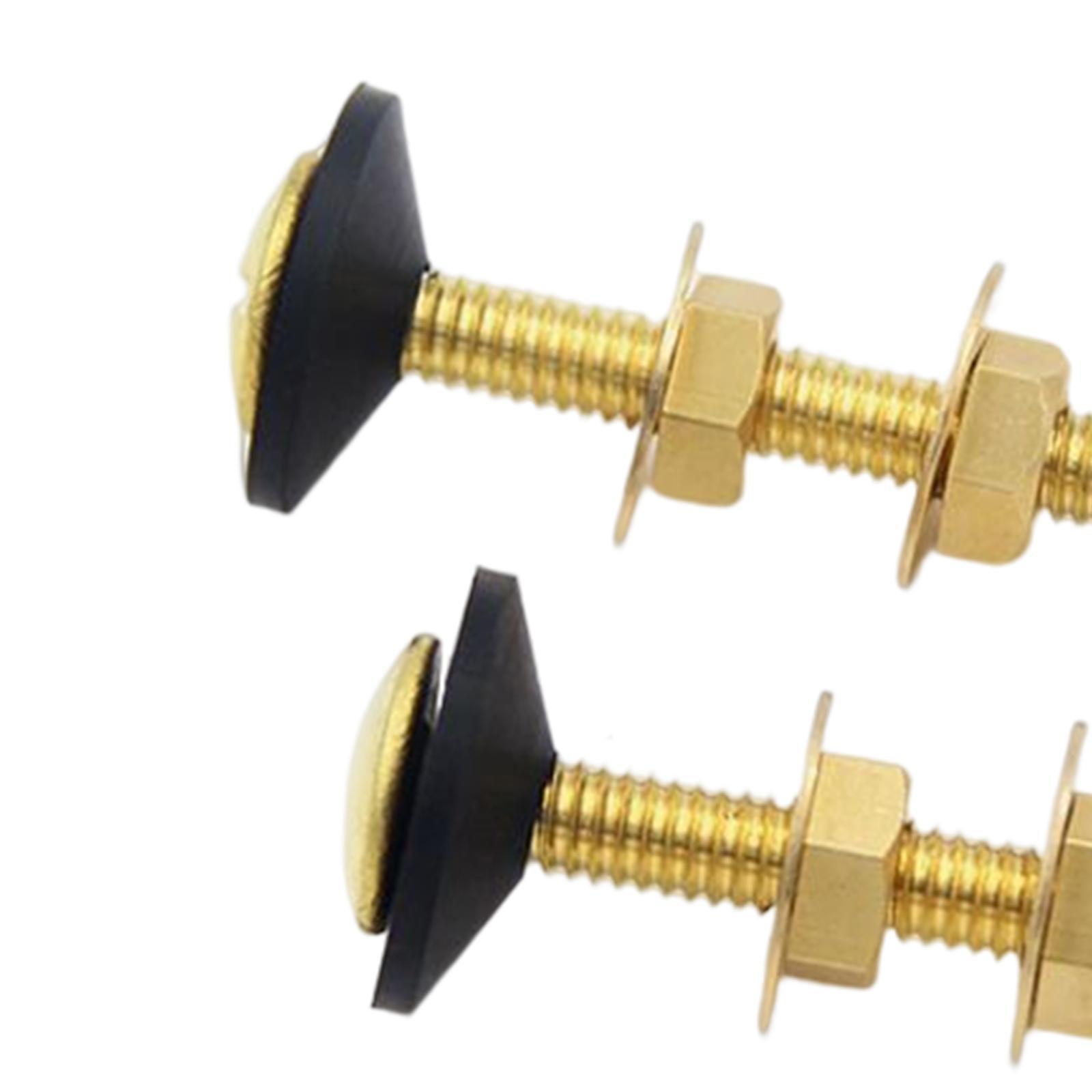 2Pcs Toilet Tank Screws Kit Tightening Fittings Household Nuts Washers