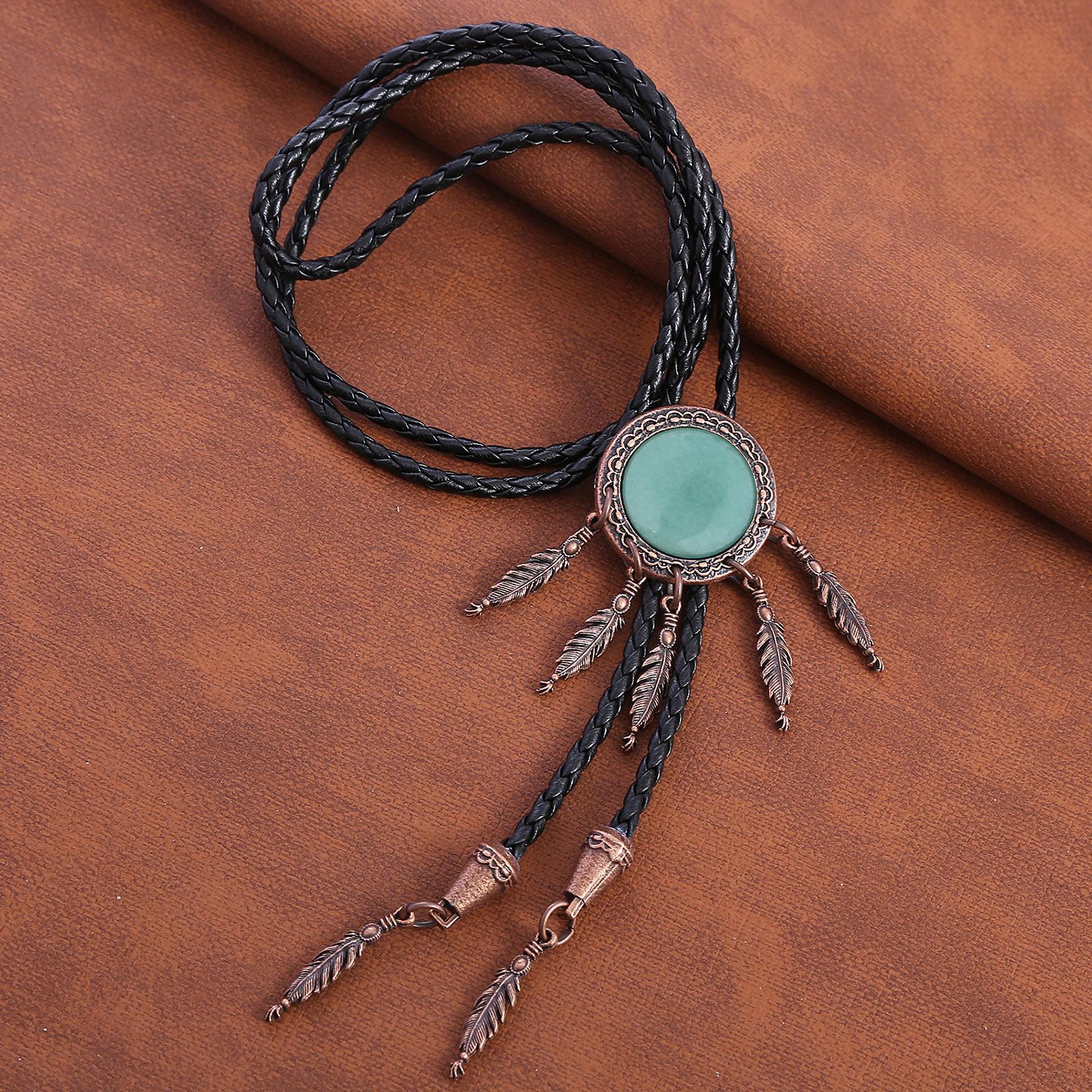 Alloy Bolo Tie Adjustable Retro Style Shirt Chain Cowboy Rodeo for Women
