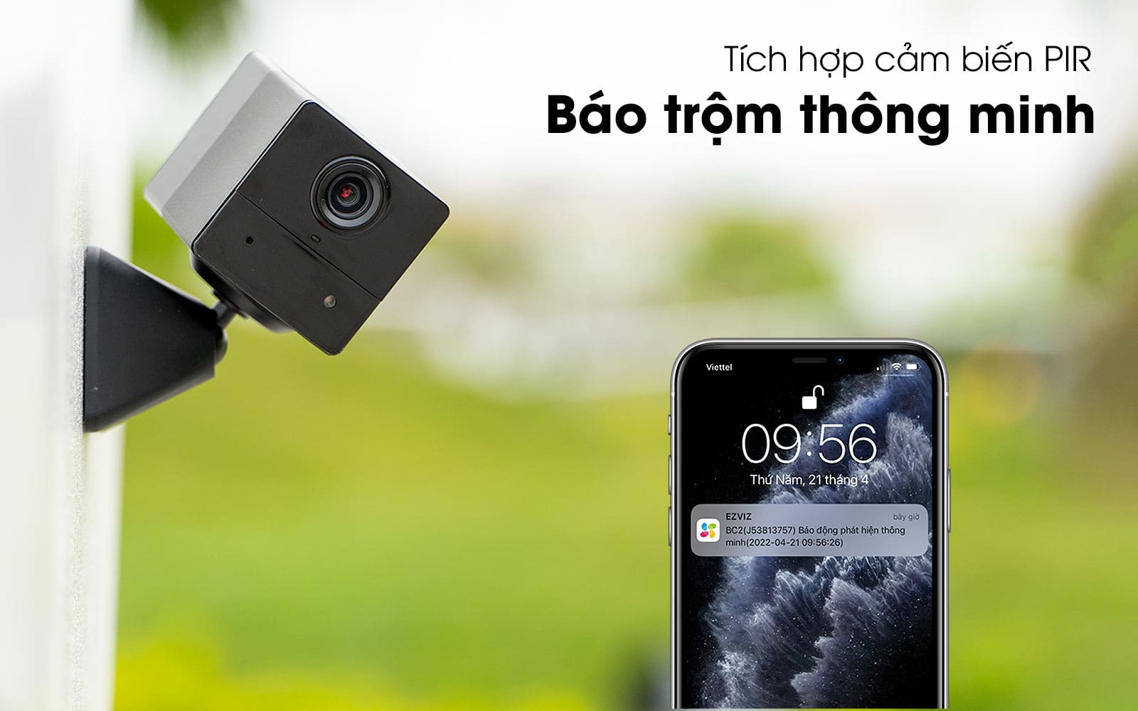 Camera dùng Pin sạc không dây Ezviz BC2 Mini đàm thoại 2 chiều - Hàng chính hãng