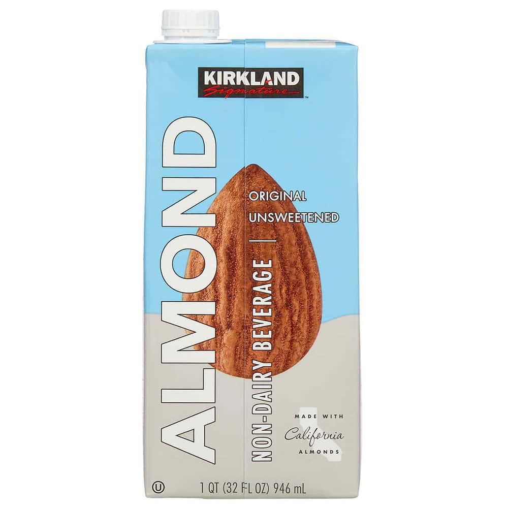 Sữa hạnh nhân Almond non dairy kirkland mỹ hộp 946ml không đường