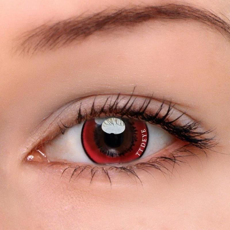 Kính Áp tròng cosplay Volturi Red lens đỏ 14.0MM - FAIRY SHOP CONTACT LENS