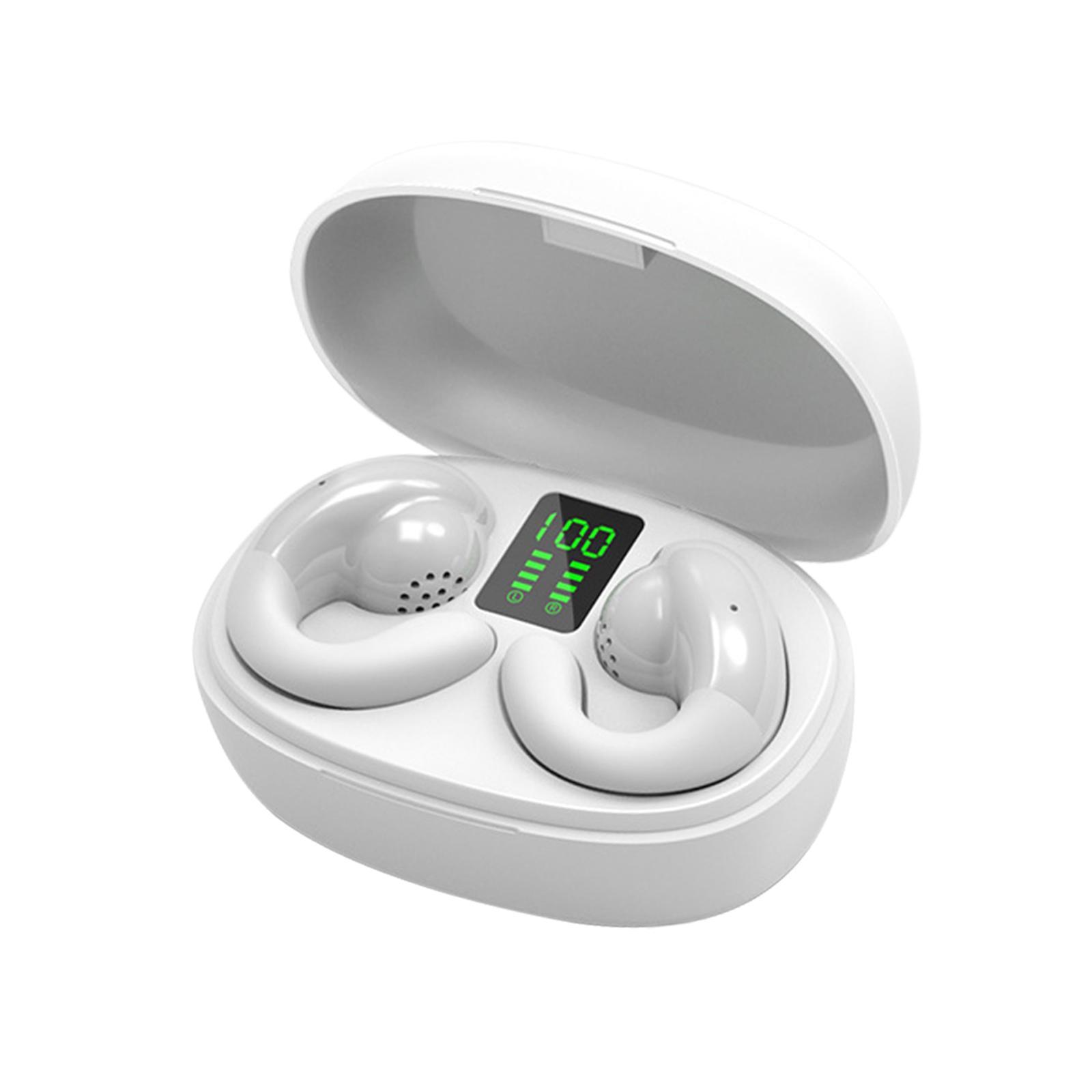 Clip Headphones V5.3 Noise Cancelling for Workout Working Computer