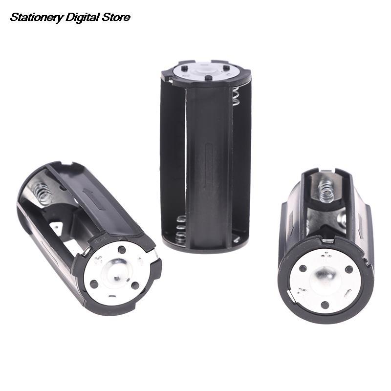 3 Cái 3x Kích thước AA sang D Kích thước Bộ chuyển đổi Pin Bộ chuyển đổi Hộp đựng Hộp Thả Vận chuyển Màu sắc: 1 cái