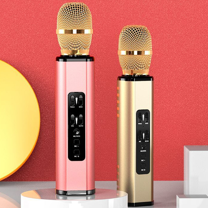 Mic Bluetooth Hát Karaoke Trên Điện Thoại Kết Nối Không Dây - Hàng Chính Hãng PKCB