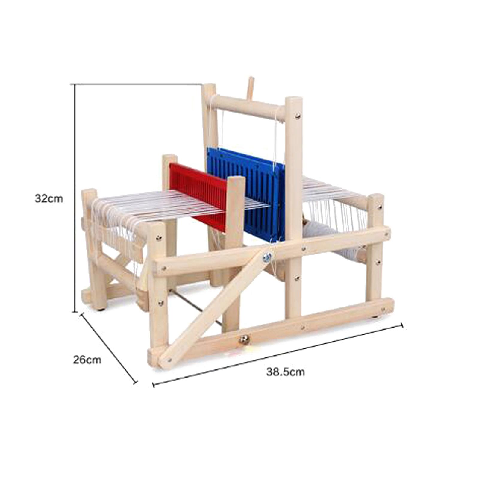 Wood Traditional Weaving Toys Loom Machine Craft Educational Toy Gift