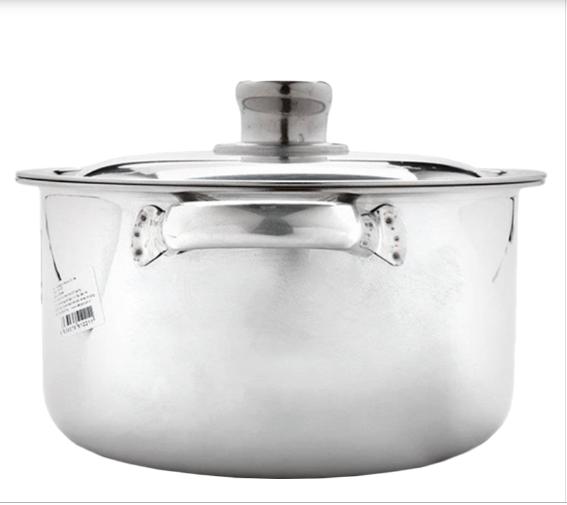 Nồi inox Vietcook nắp inox 1 đáy- size 18cm