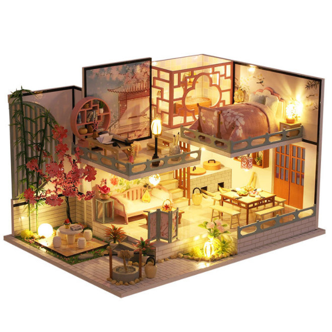 Mô Hình Nhà Búp Bê DIY - Phong Cách Cổ Trang M032
