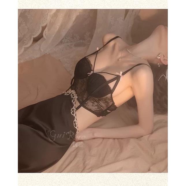 Váy ngủ lụa cut eo cup ngực tôn dáng - váy ngủ cao cấp