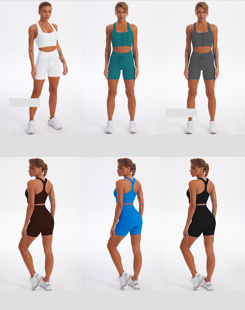 Full set quần short + ba lỗ croptop nữ