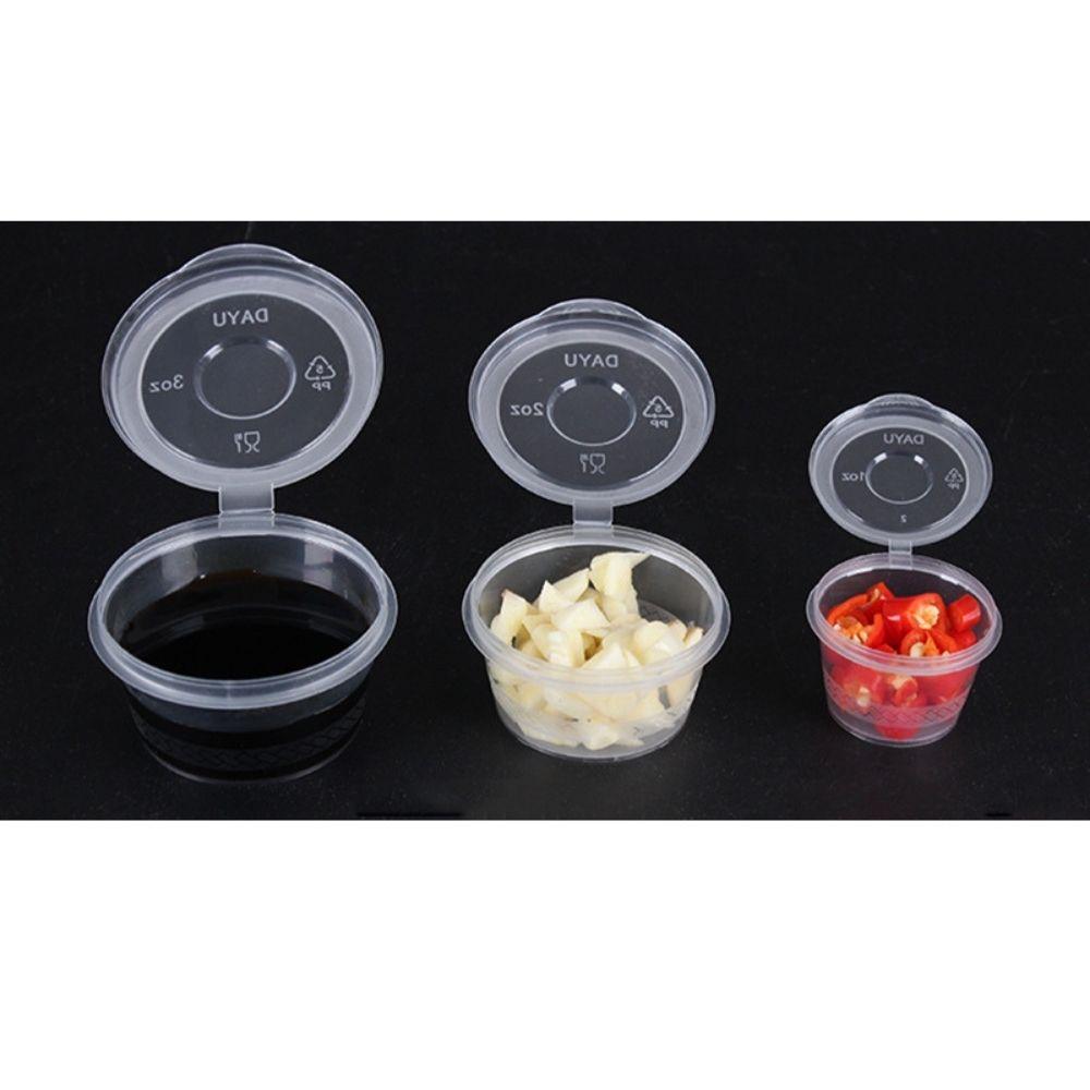 Hộp Đựng Nước Sốt Chất Liệu Nhựa Pp Màu Trong Suốt Dung Tích 2oz