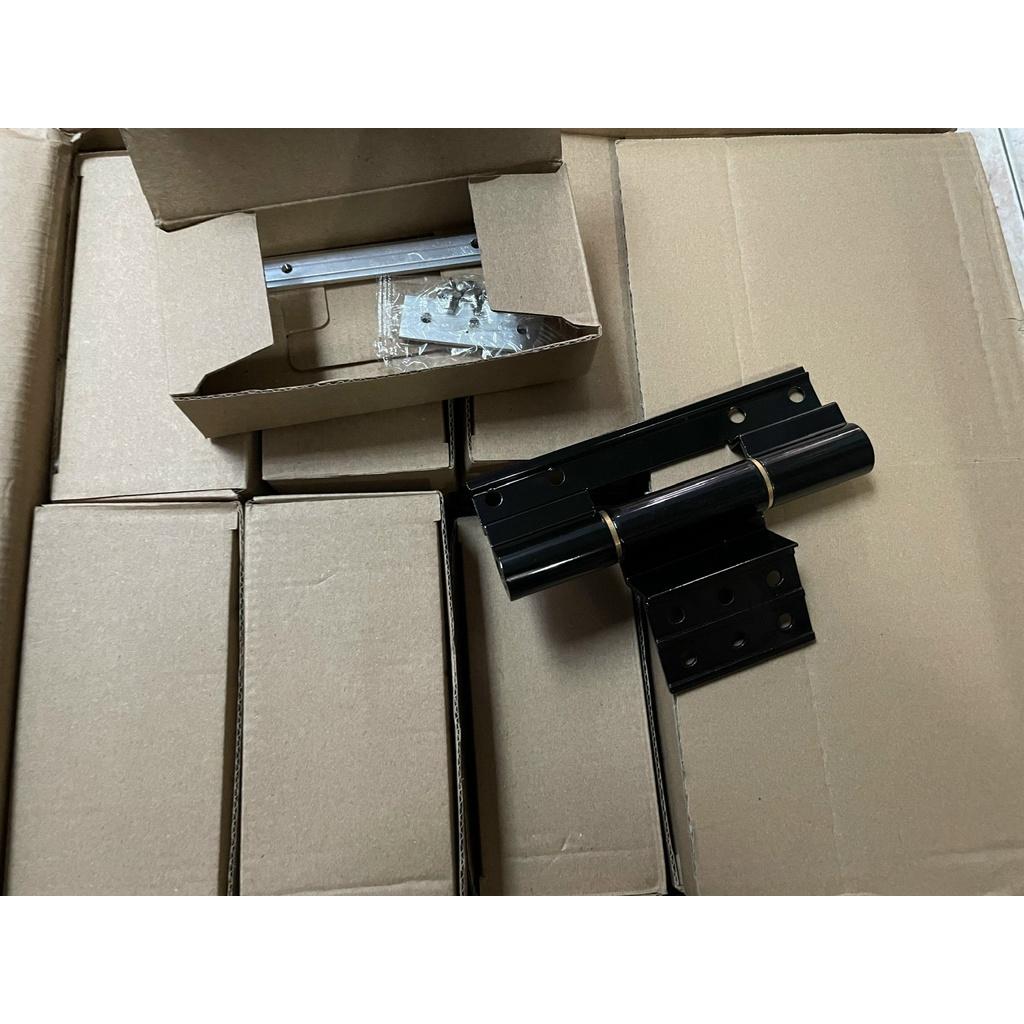 Bản lề 4D 15cm KinLong màu đen cho cửa nhôm XingFa