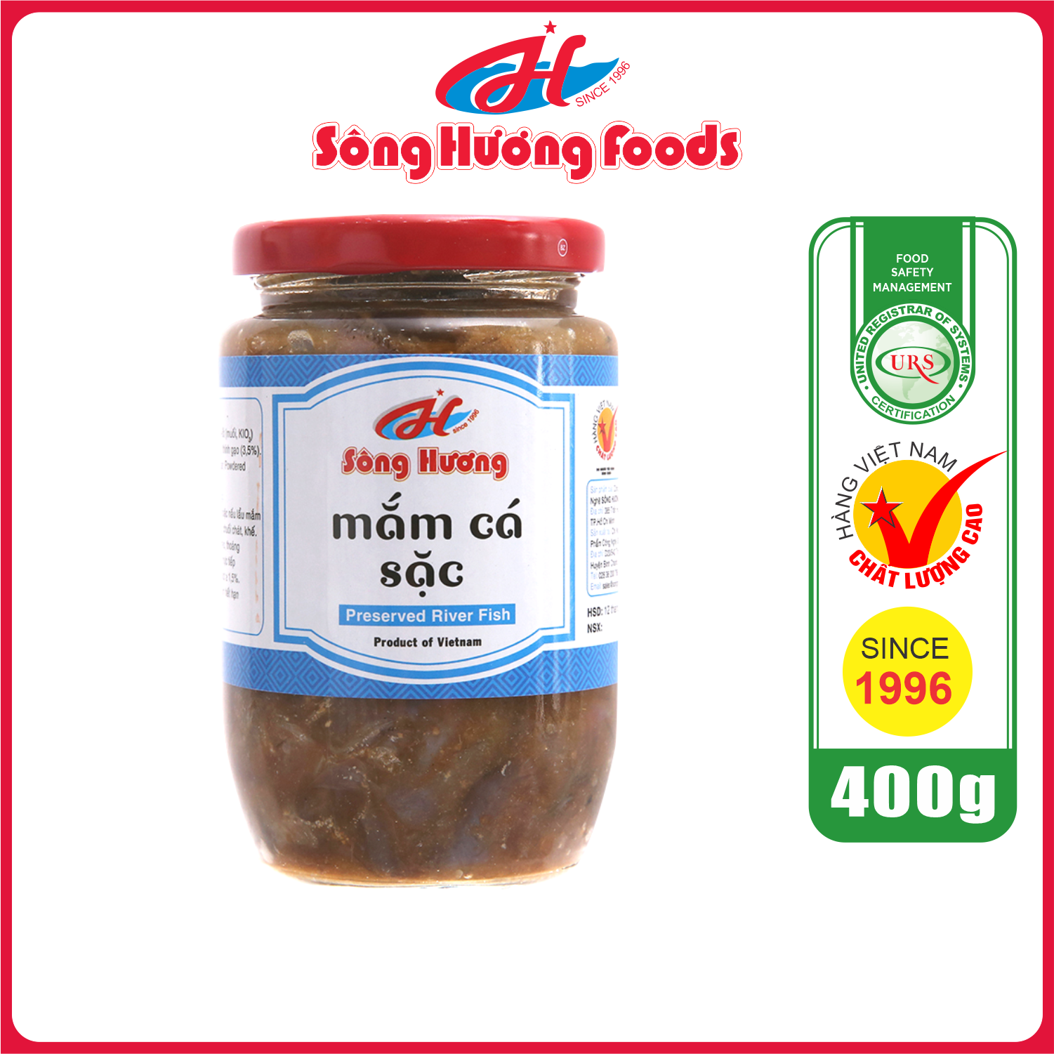 Mắm Cá Sặc Sông Hương Foods Hũ 400g