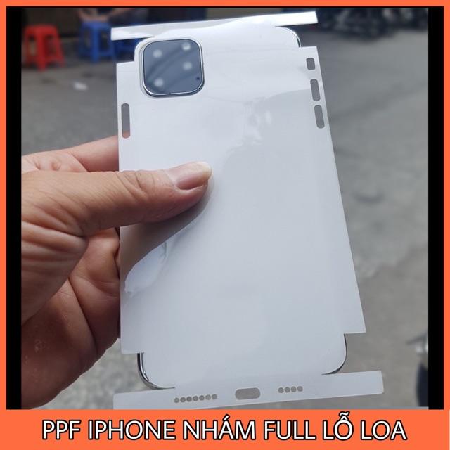 Dán dẻo PPF nhám full lỗ loa, chống vân tay bảo vệ toàn diện máy dành cho các dòng iphone 7 trở lên