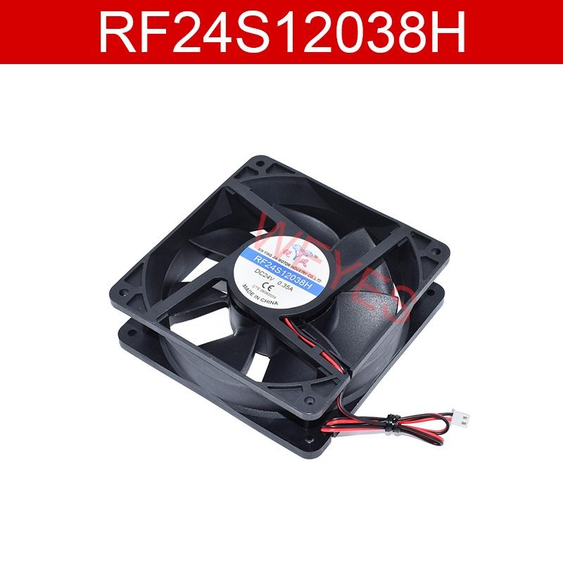 Quạt tản nhiệt 2 dây RF24S12038H DC 24V 0.35A 12038 12cm 120*120*38mm mới