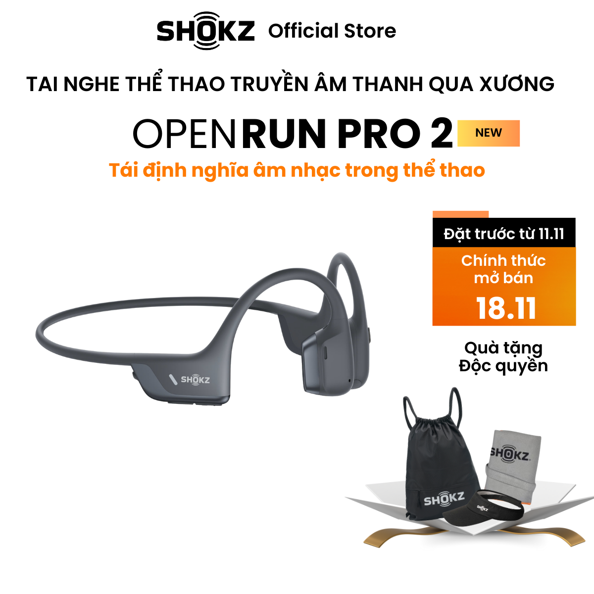[MỚI] Tai Nghe Bluetooth Thể Thao Truyền Âm Thanh Qua Xương SHOKZ OPENRUN PRO 2 S820 - Bảo Hành 2 Năm - Hàng Chính Hãng