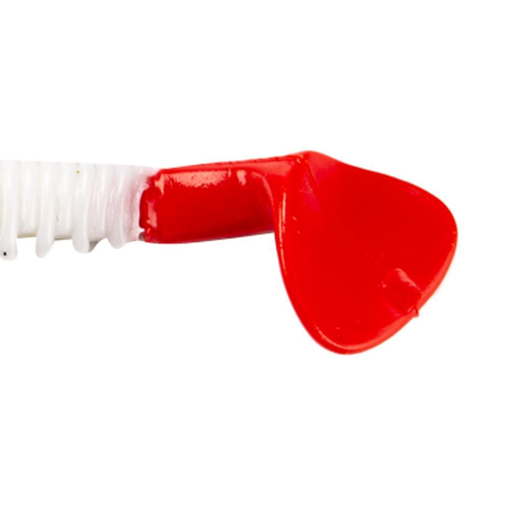 4Pcs Colorful Soft Fishing Lure Artificial Worm Freshawater Saltwater Bait