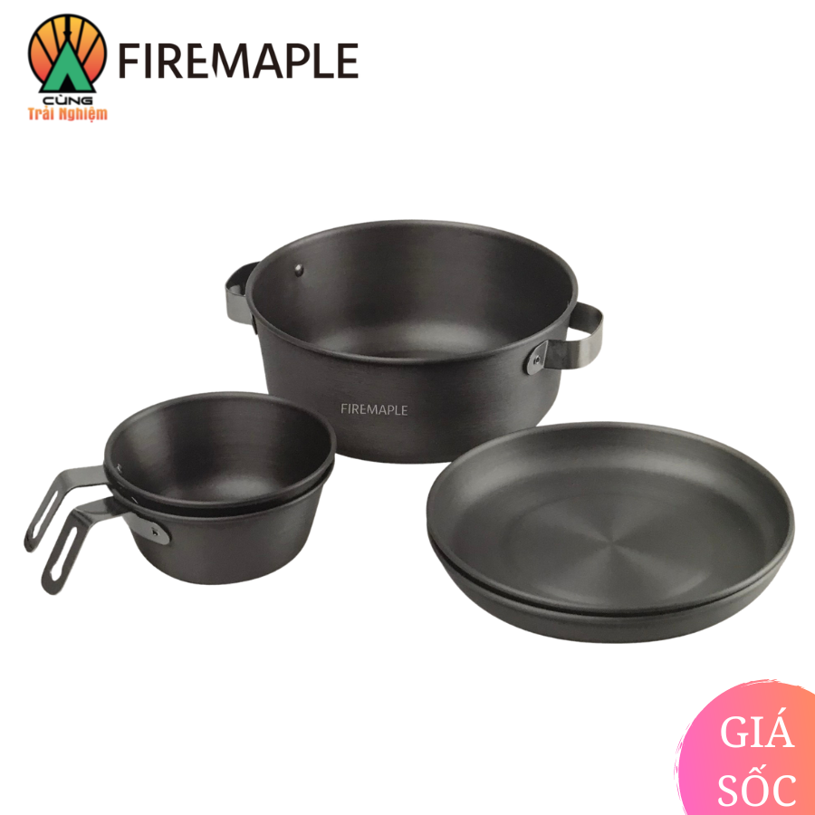 Bộ Bát Đĩa Nồi Fire Maple FMS-SET Nấu Ăn Gọn Nhẹ Chuyên Dụng Cho Du Lịch Dã Ngoại Cắm Trại