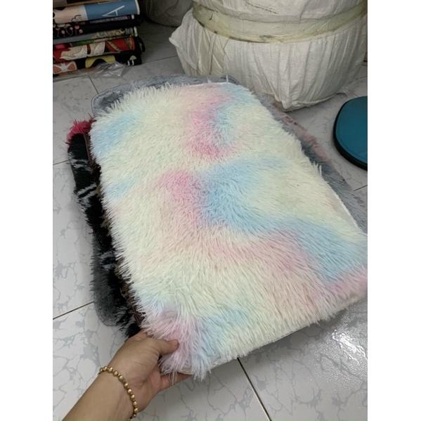 Thảm Lông Lót Chân Cao Cấp - Nhiều Màu - Size 40x60cm