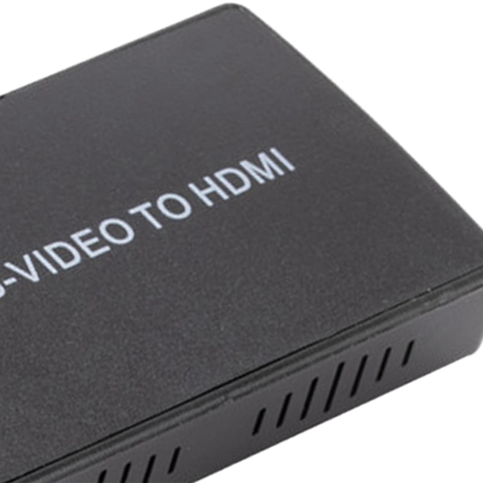 AV S-video to HDMI Converter PAL/NTSC for N64 VHS VCR Blue-Ray DVD Players