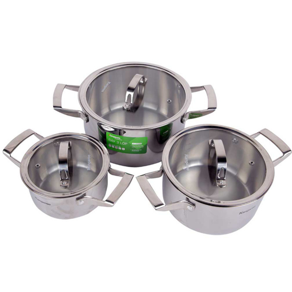 Bộ nồi inox 5 liền inox 304 Kangaroo KG304IP2