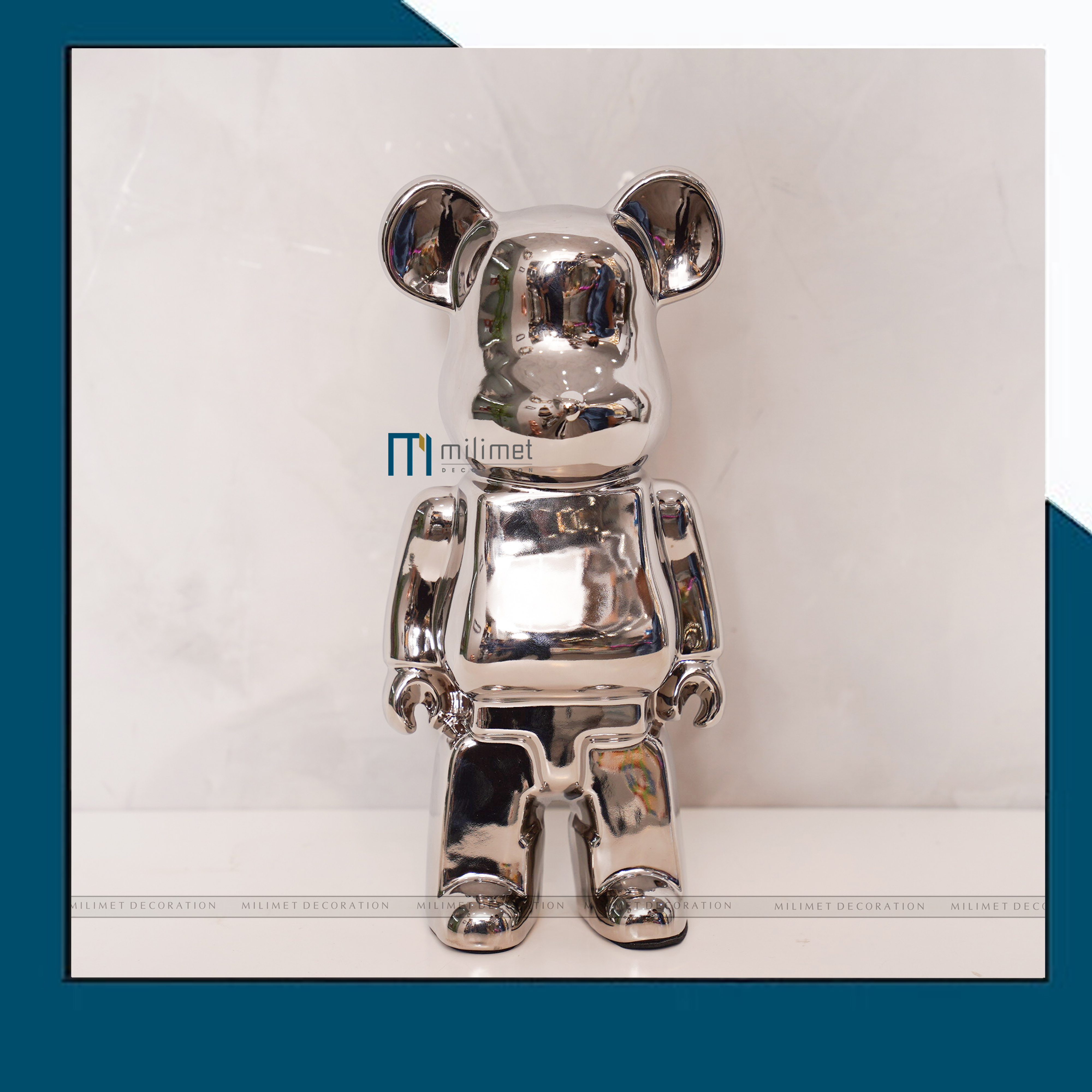 Thanh lý tượng Bearbrick trang trí - Bling bling, Gấu bụng phệ, gấu gạch