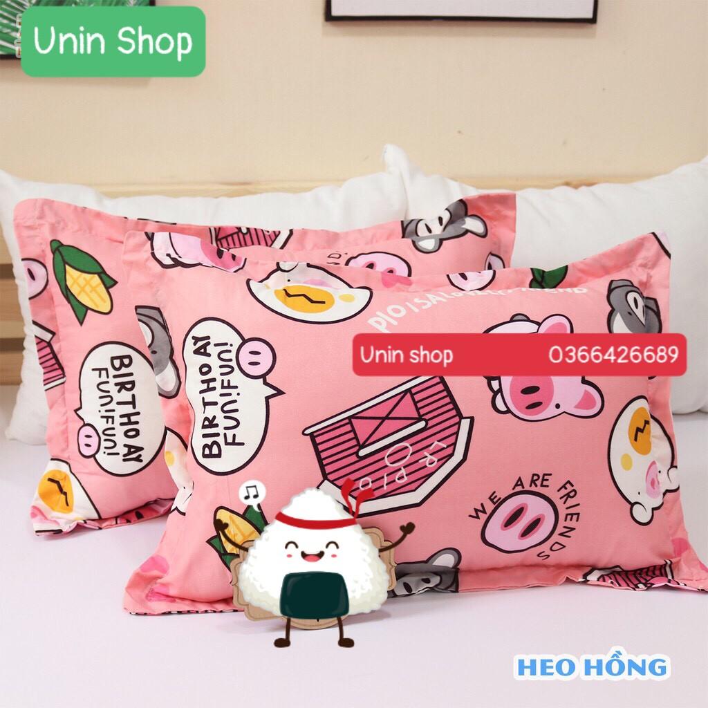 (XẢ HÀNG) Áo gối nằm, vỏ gối đầu poly cotton mẫu Kẻ râu ghi bao bọc gối nằm nhiều mẫu mới