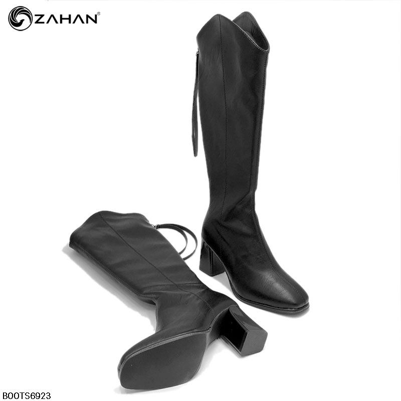 Boots nữ cao cổ, 7cm, khoét V BOOTS6923