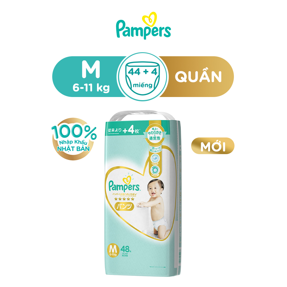 Tã Quần PAMPERS Nội Địa Nhật Bản M48/L38/XL36