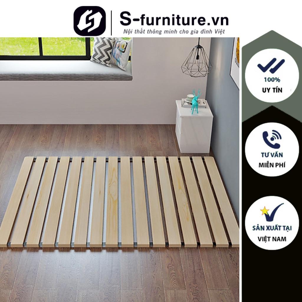 Giường Cuộn Trải Sàn Thông Minh - Gỗ Thông Mỹ - Mùi Thơm Tự Nhiên Nhiều Kích Thước Giúp Tiết Kiệm Không Gian Phòng